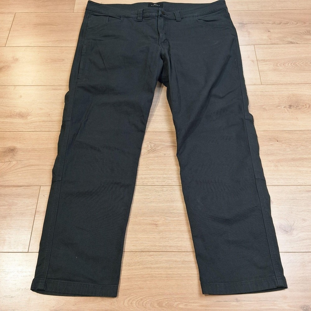 Sitka Gear Harvester Pant Mens 44x32 Black Canvas Chino Workwear Outdoor Hunting